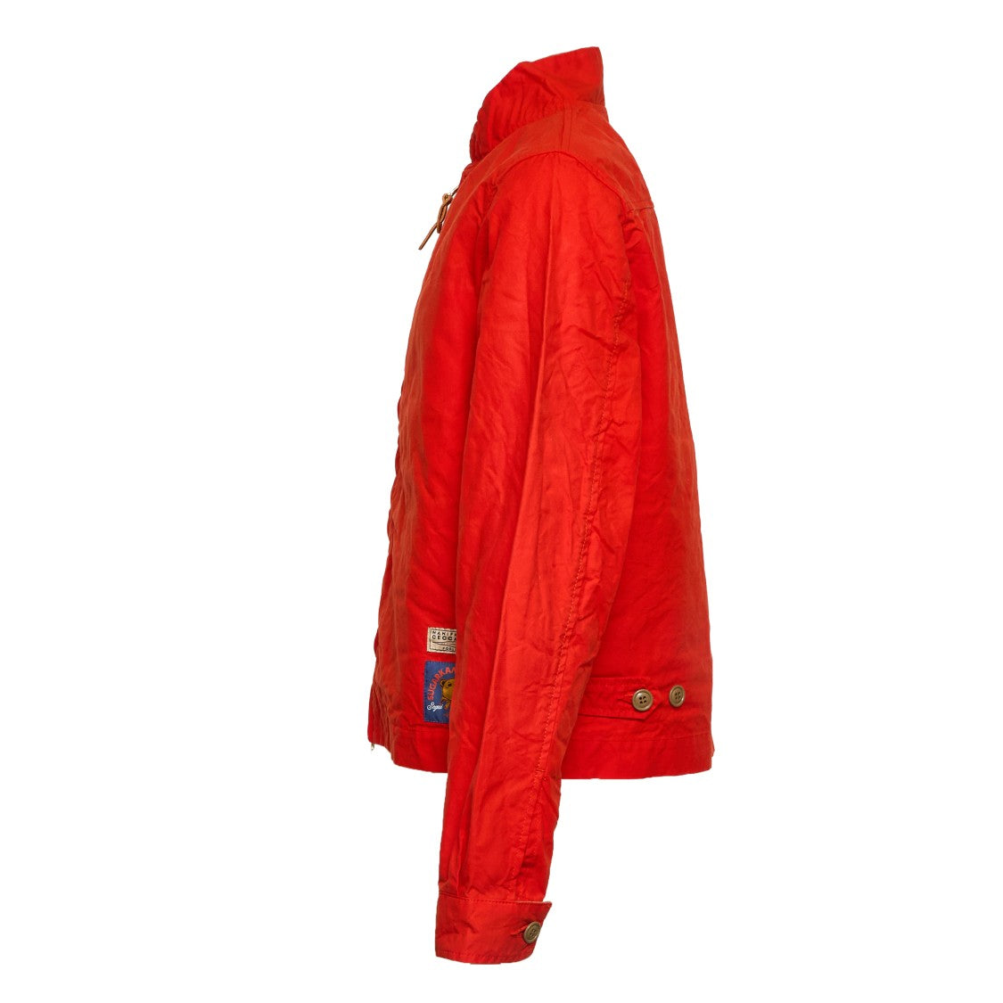 Manifattura Ceccarelli Sugarkane Paraffin Cotton Zipped Bomber Jacket