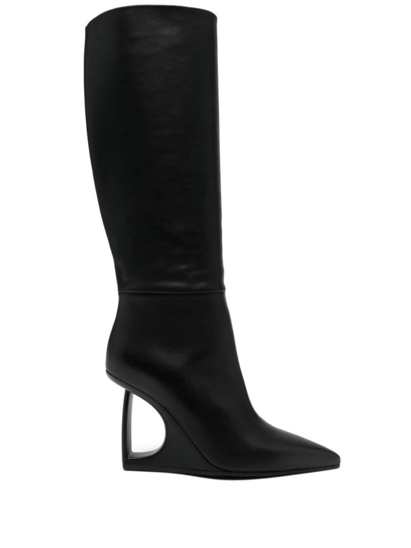 Vic Matié Smooth Grain Calf Leather Knee-Length Boots