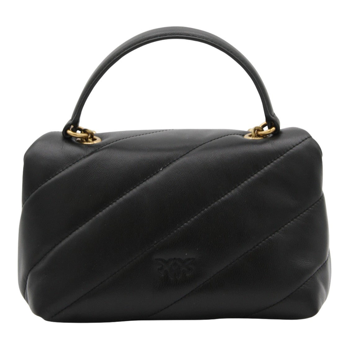 Pinko Quilted Handbag With Gold-Tone Bird Clasp