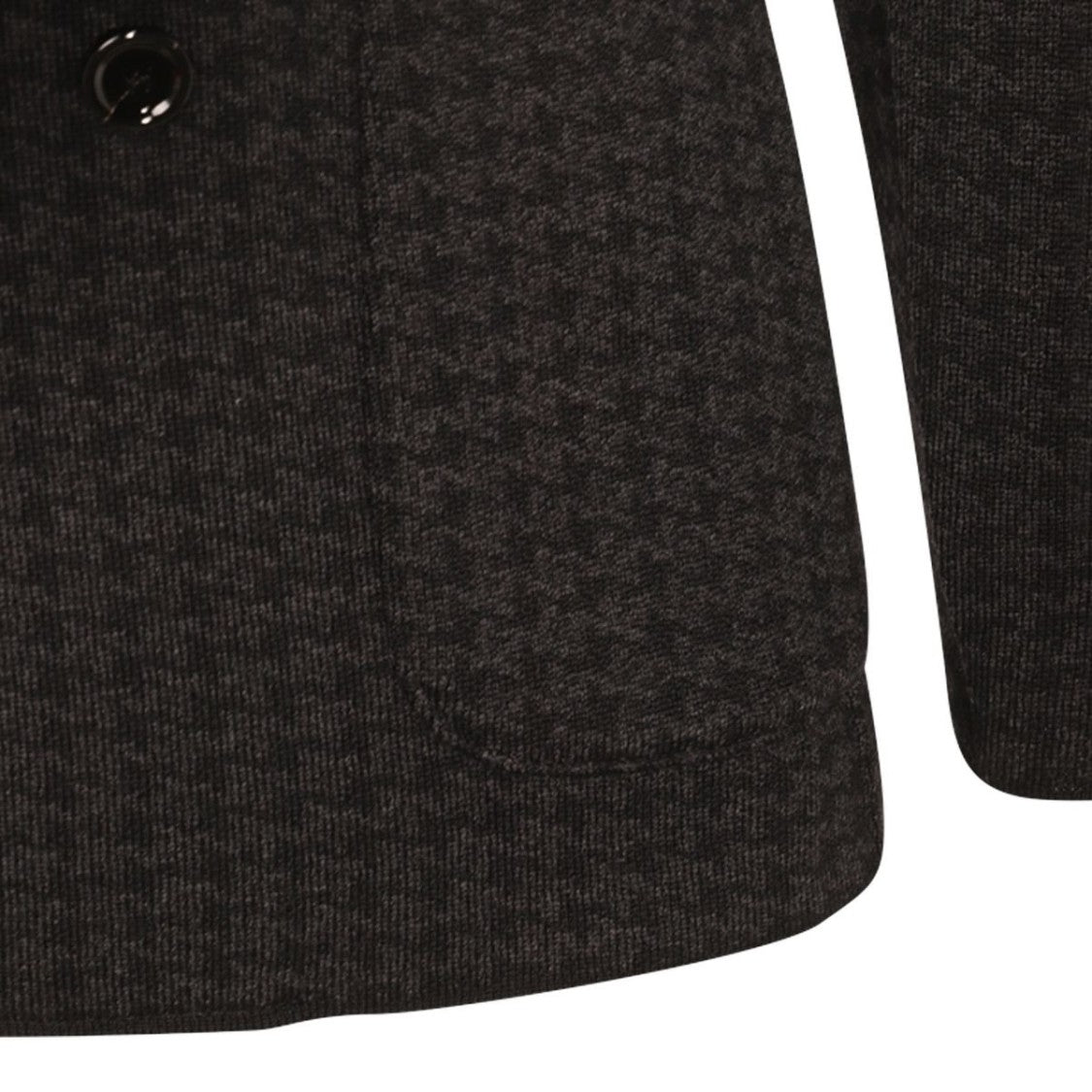 Lardini Double-Breasted Textured Houndstooth Blazer