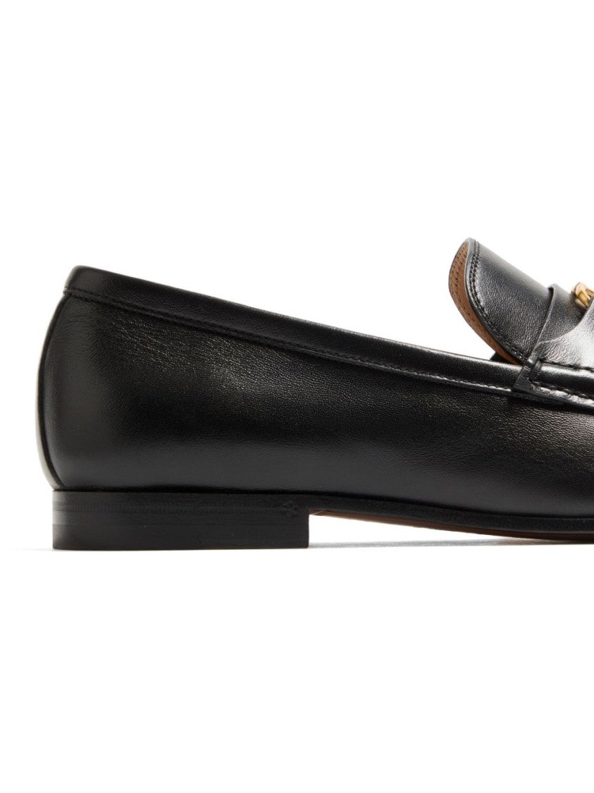 Valentino Garavani Black Vlogo Signature Nappa Loafers