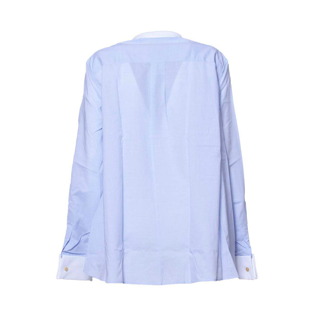 Wales Bonner River Shirt In Light Blue Cotton