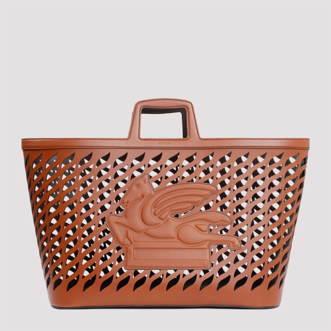Etro Brown Pegaso Magazine Rack