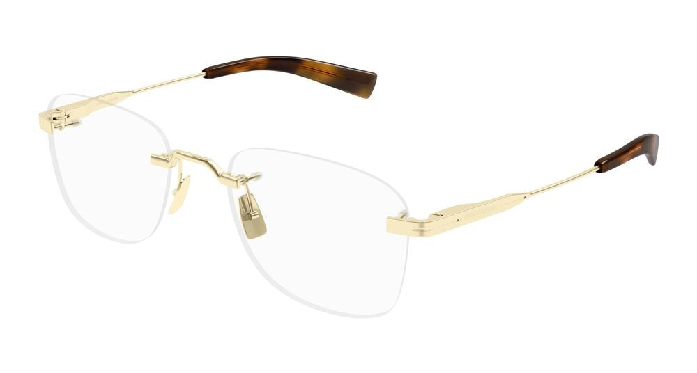 Saint Laurent Gold Rimless Gold Metal Eyeglasses
