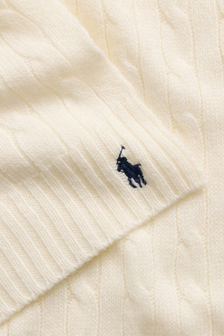 Polo Ralph Lauren Cream Knit Scarf