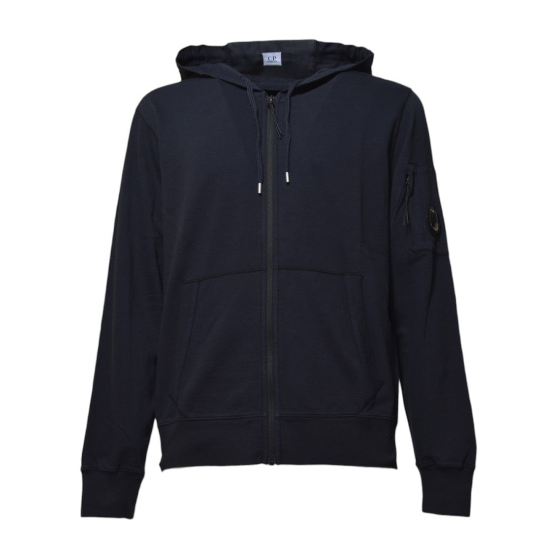 C.P. Company Blue Cotton Lens Hoodie