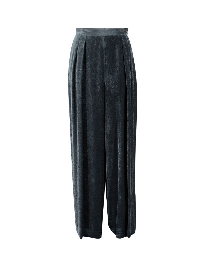 Fabiana Filippi Crushed Velvet Trousers