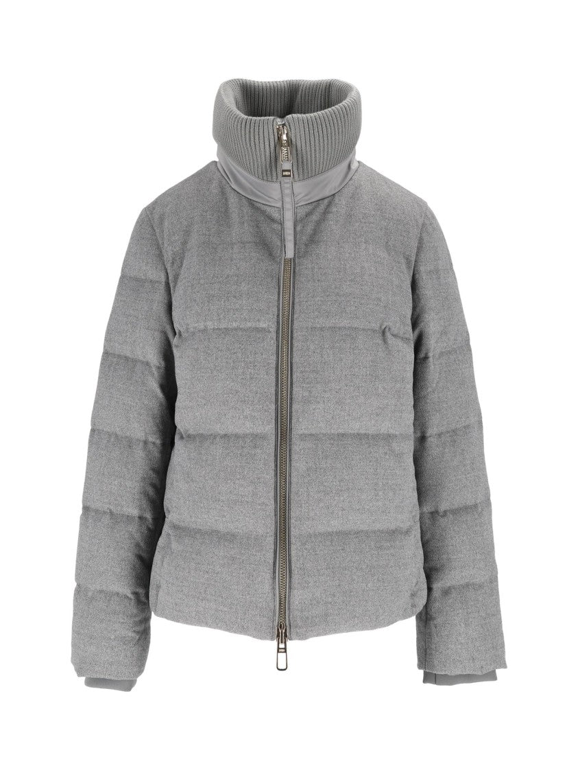 Duno Quilted Cropped Down Jacket