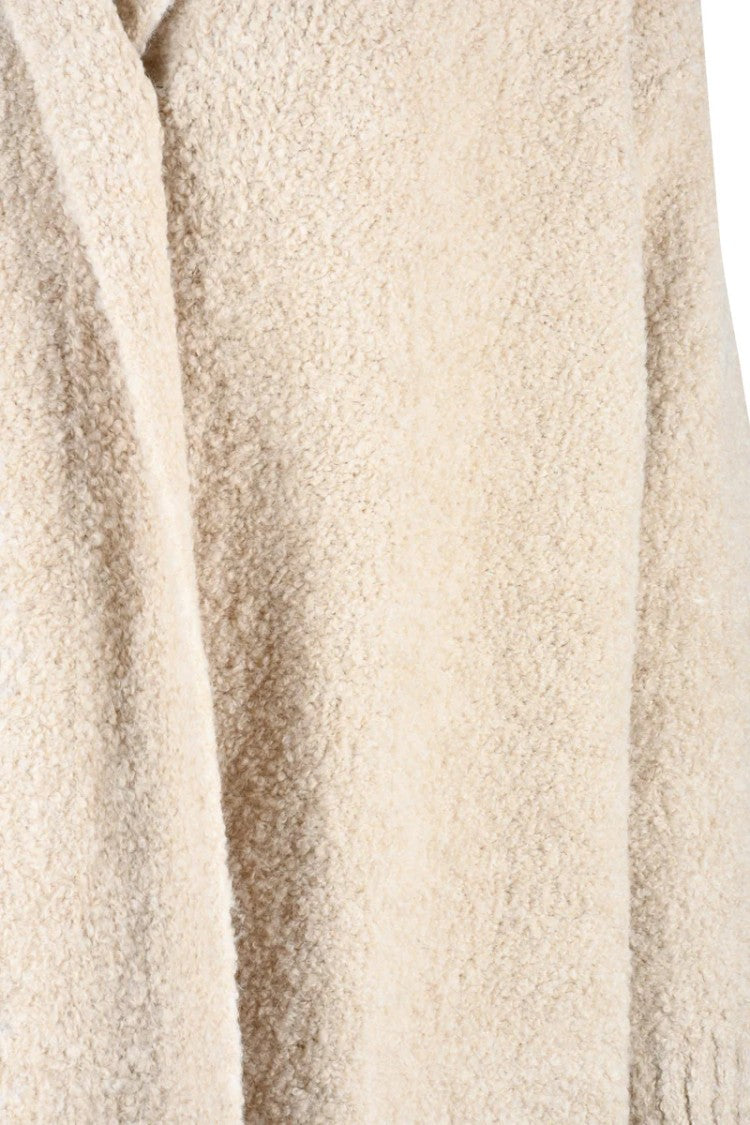 Tenne' Maxi Cardigan Merino Wool Alpaca - White