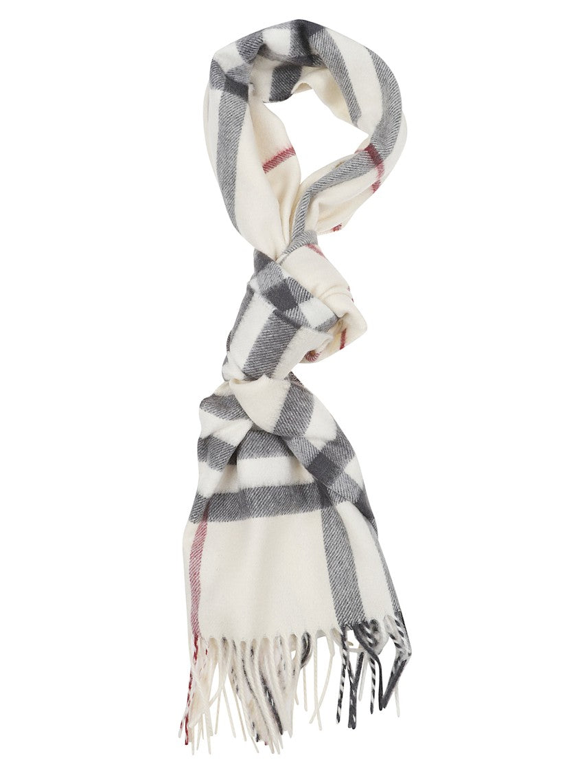 Burberry Cashmere Fringed Scarf