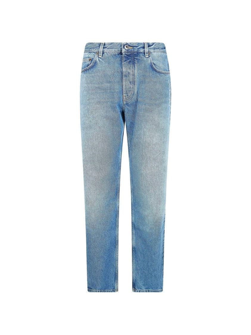 Off-White Light Blue Half Arrow Relaxed Denim Jeans