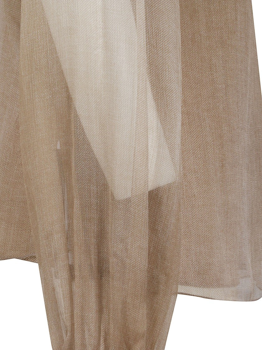 Ermanno Scervino Sheer Blouse With Delicate Lace Panels