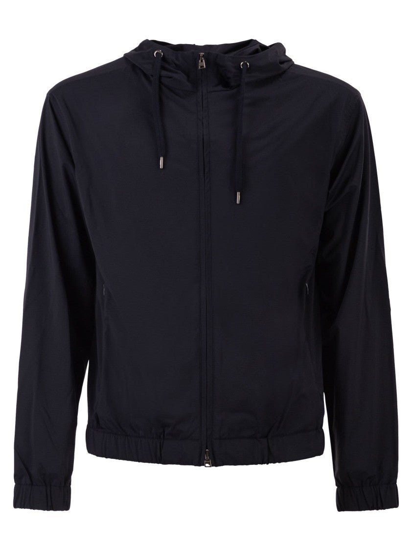 Herno Stretch Techno-Nylon Bomber Jacket