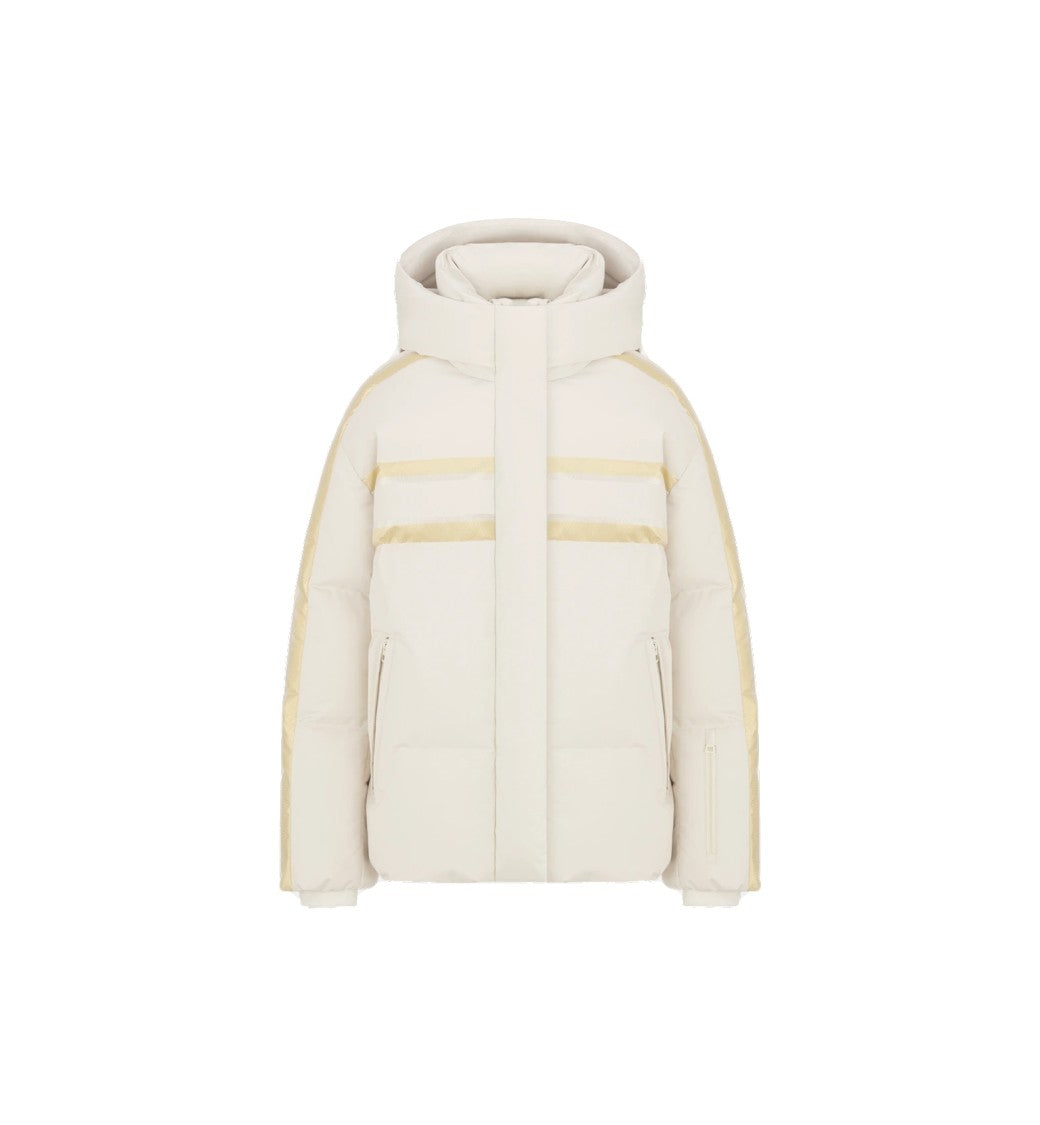 Christian Dior White Padded High Collar Star Jacket