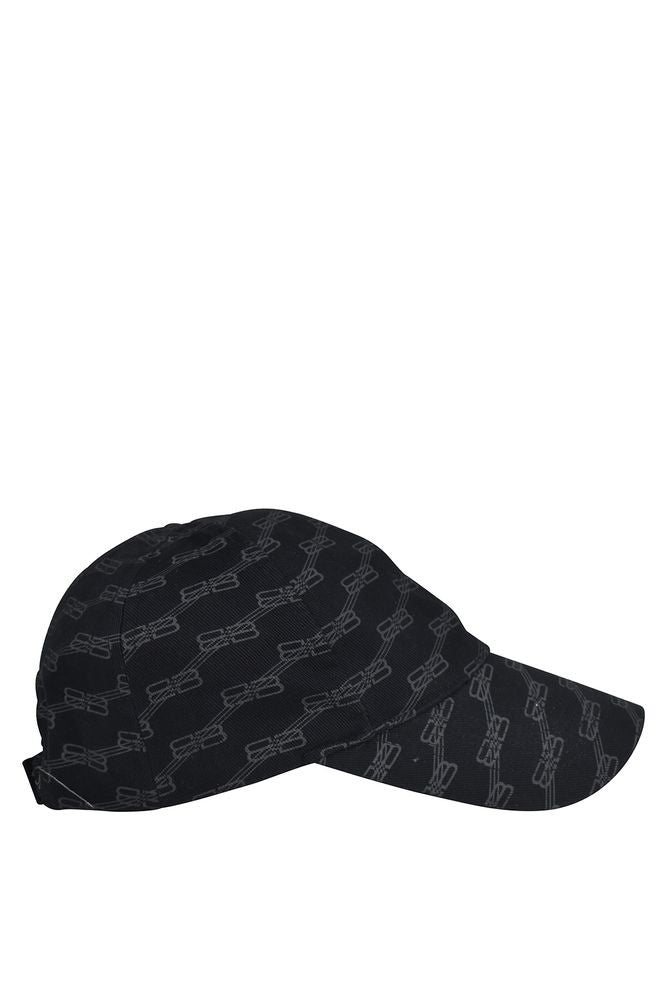 Balenciaga Monogrammed Cotton Cap With Adjustable Velcro Fastening