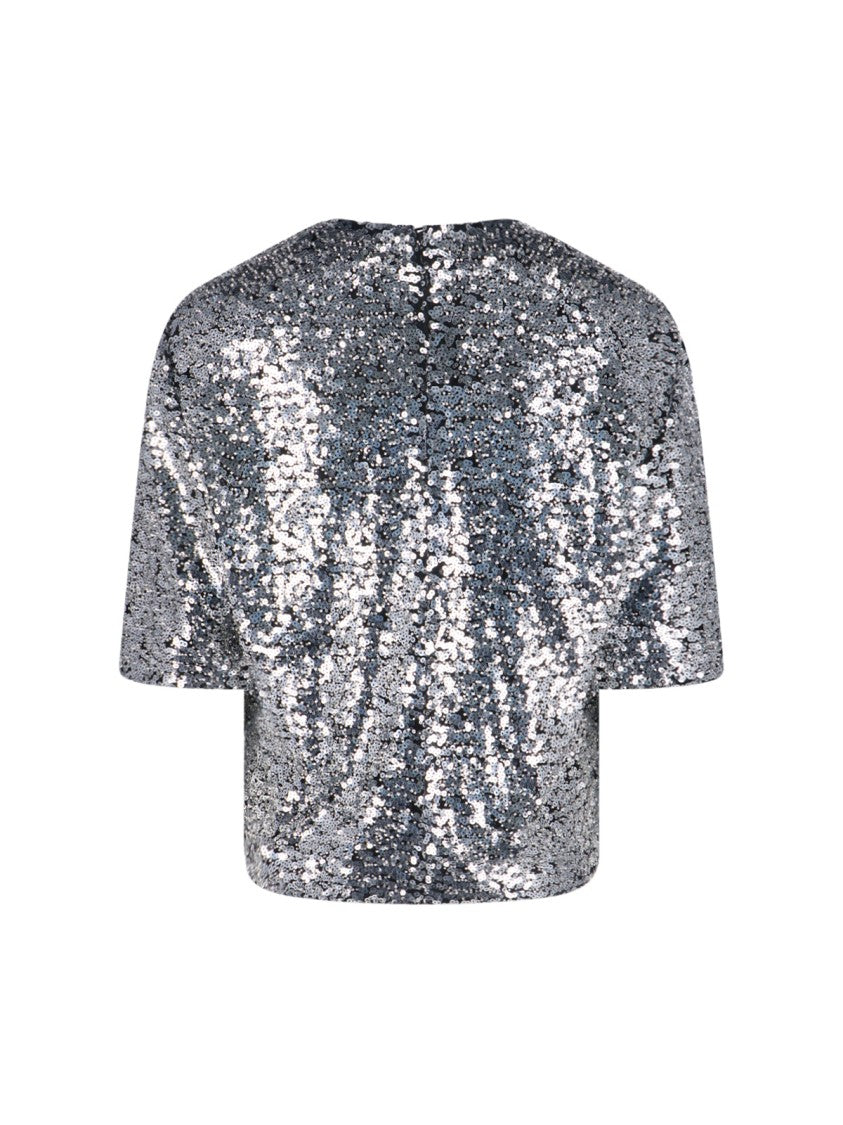 Isabel Marant Sleek Silver Top With Minimalist Design And Modern Silhouette