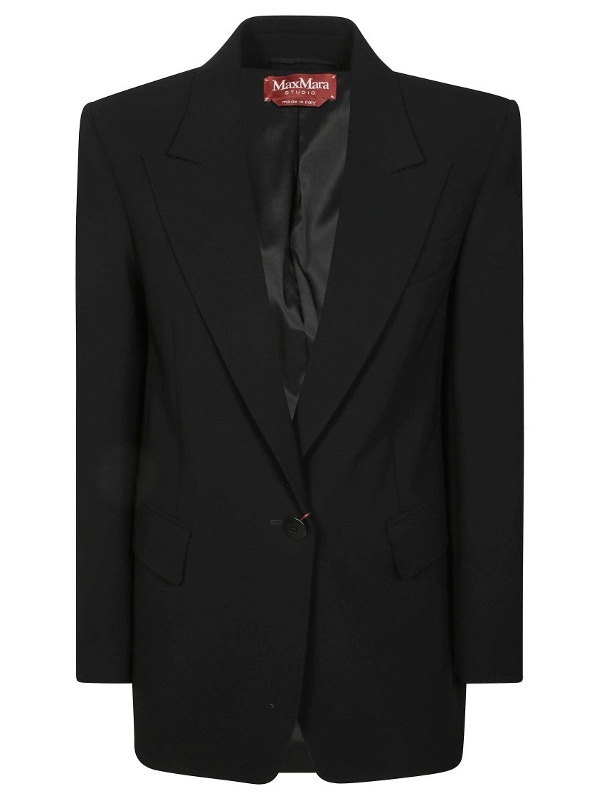Max Mara Single-Breasted Tailored Blazer With Notched Lapel
