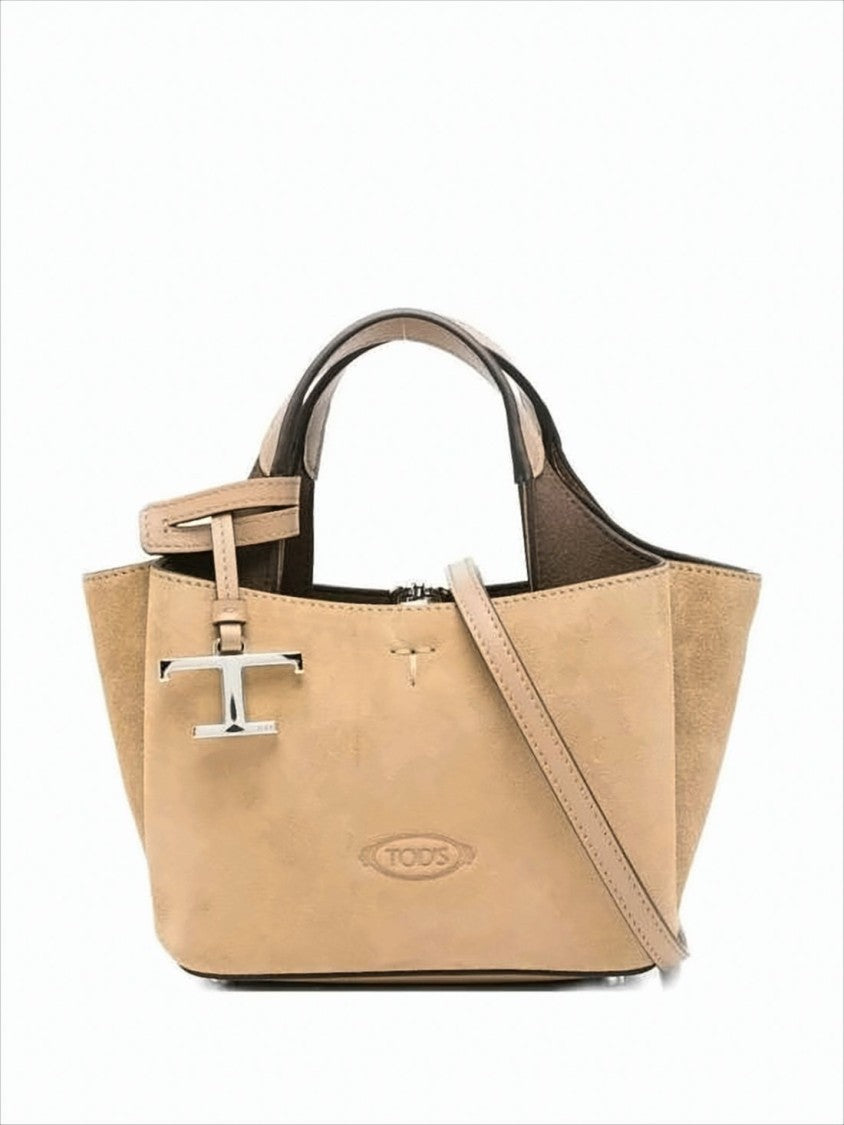 Tod's Compact Calf Leather Shoulder Bag With Adjustable Strap