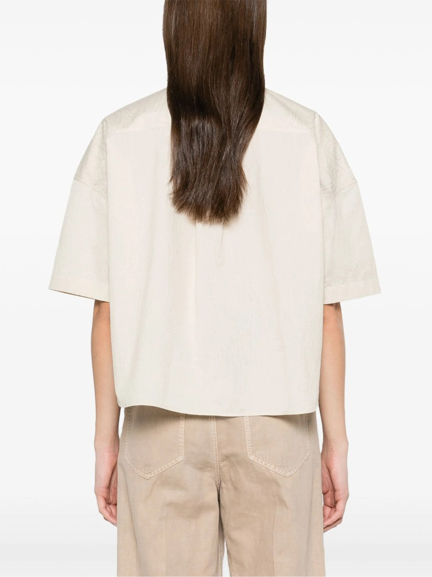 Brunello Cucinelli Short Sleeve Relaxed Fit Shirt