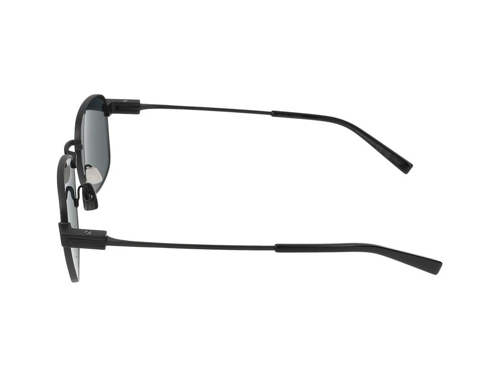 Saint Laurent Black Metal Frame Square Sunglasses