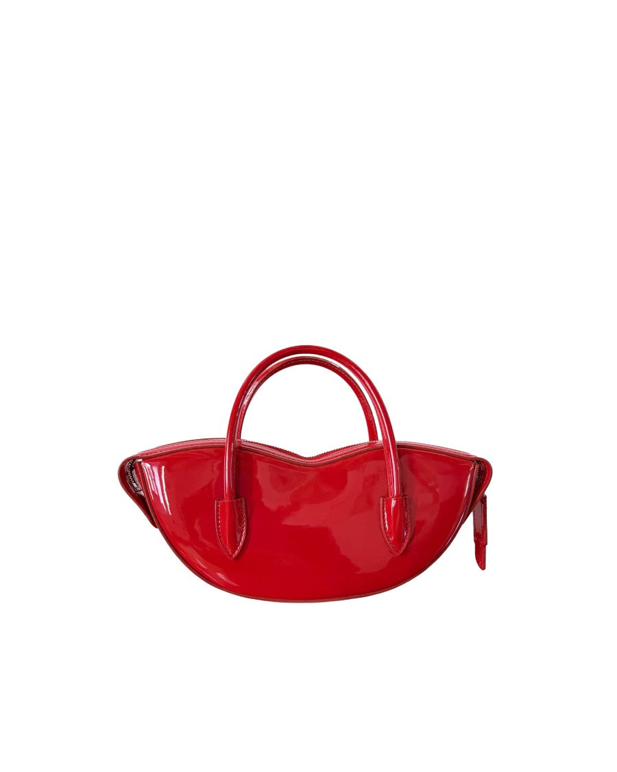Fiorucci Compact Nude Vinyl Lips-Shaped Tote Bag