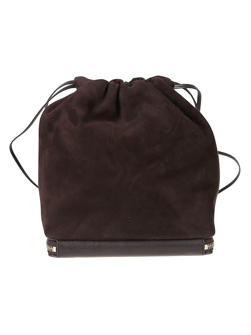 Alaïa Brown Drawstring Leather Handbag