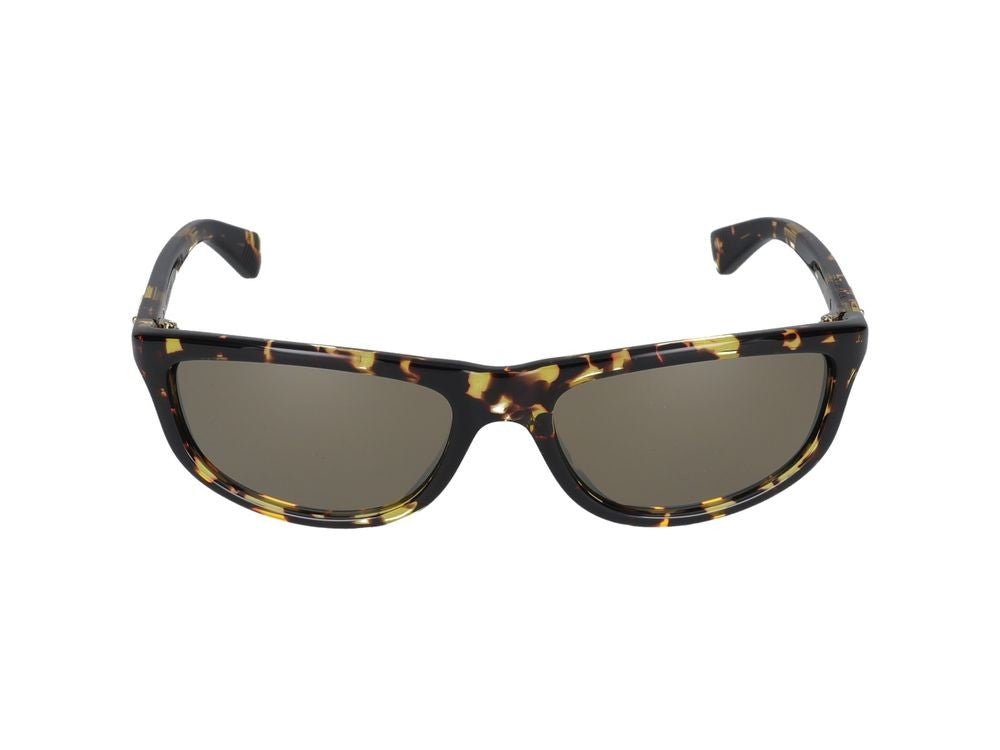 Bottega Veneta Havana Bv1327s Acetate Rectangular Sunglasses