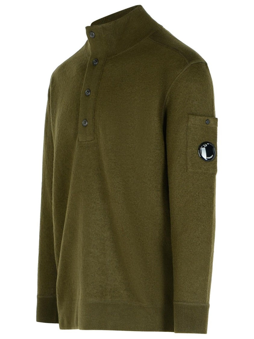 C.P. Company Grs' Green Wool Blend Sweater