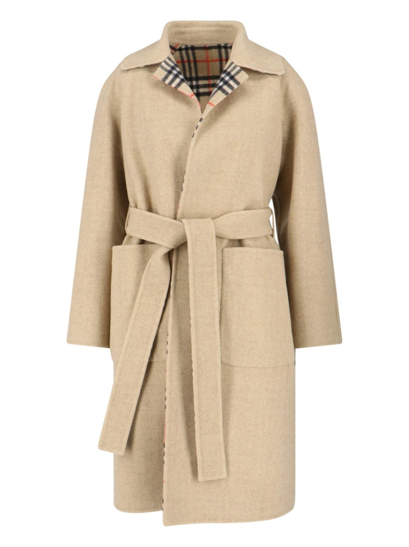 Burberry Reversible Wool Coat – Beige