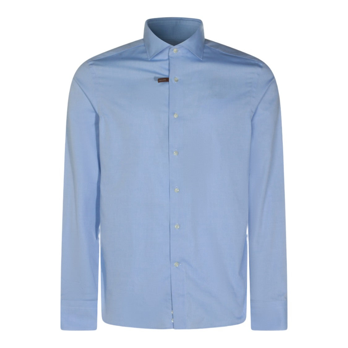Canali Pointed Collar Long-Sleeve Dress Shirt With Button-Down Front