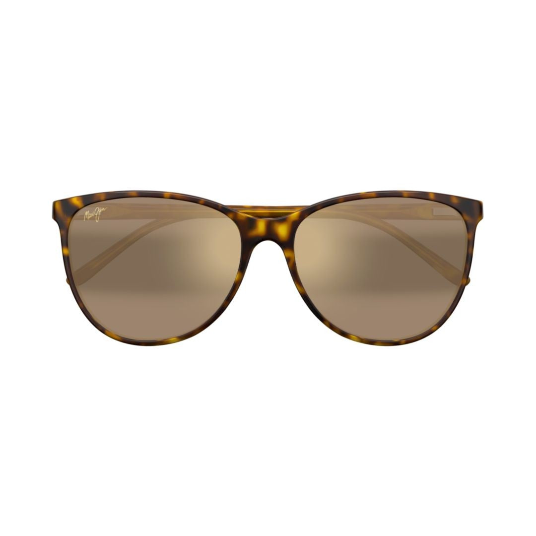 Maui Jim Ocean Classic Tortoiseshell Rounded Frame Sunglasses