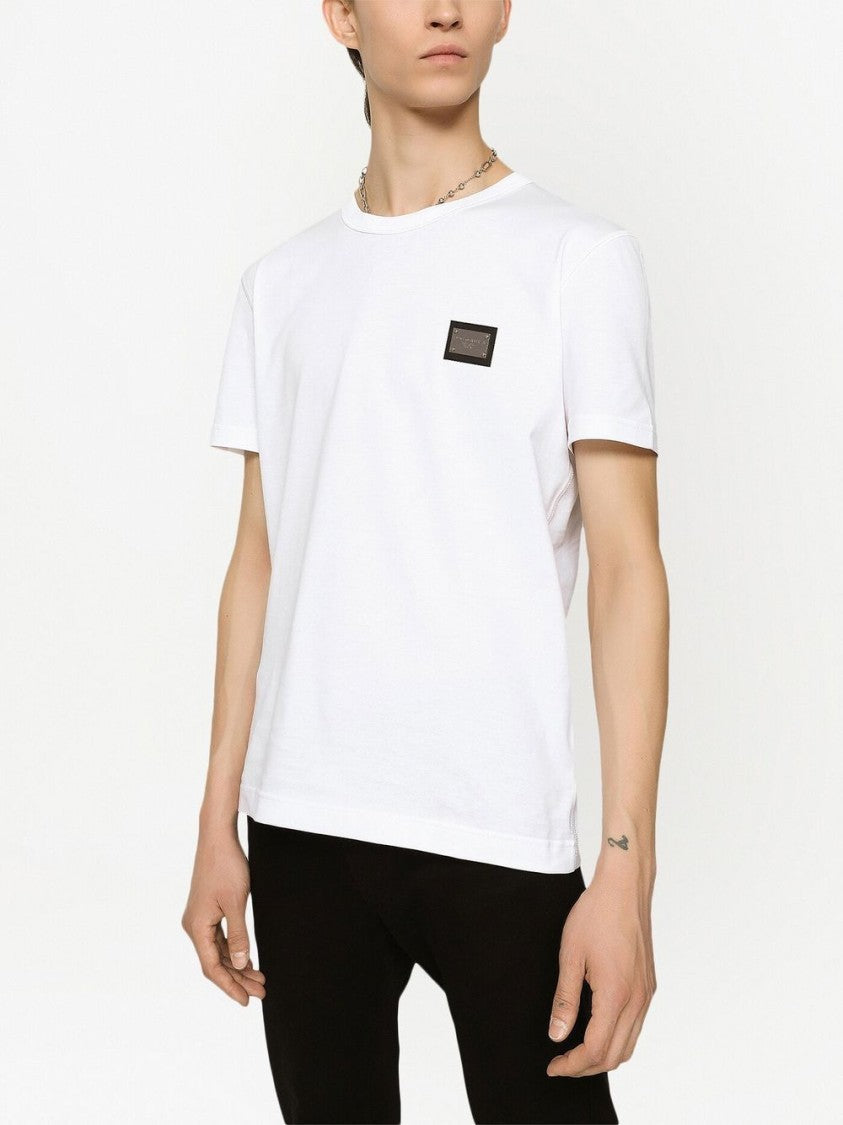 Dolce & Gabbana Logo-Tag Cotton T-Shirt