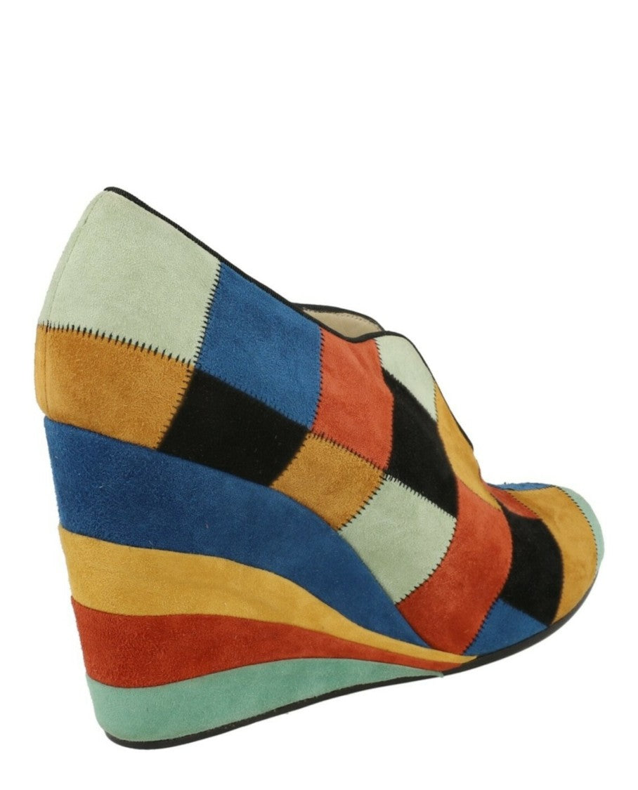 Ferragamo Patchwork Archive Limited Edition 1942 Wedges