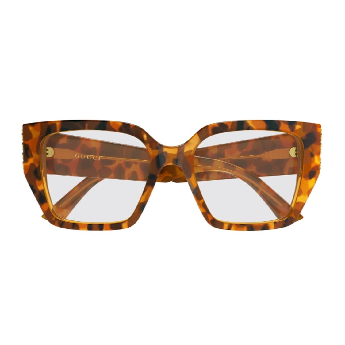 Gucci Havana Recycled Acetate Bold Square Sunglasses