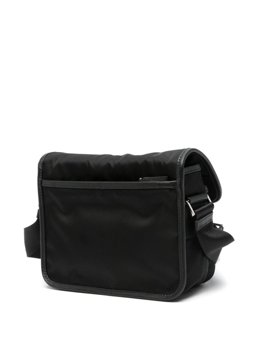 Prada Black Rectangular Crossbody Silver Accents Bag