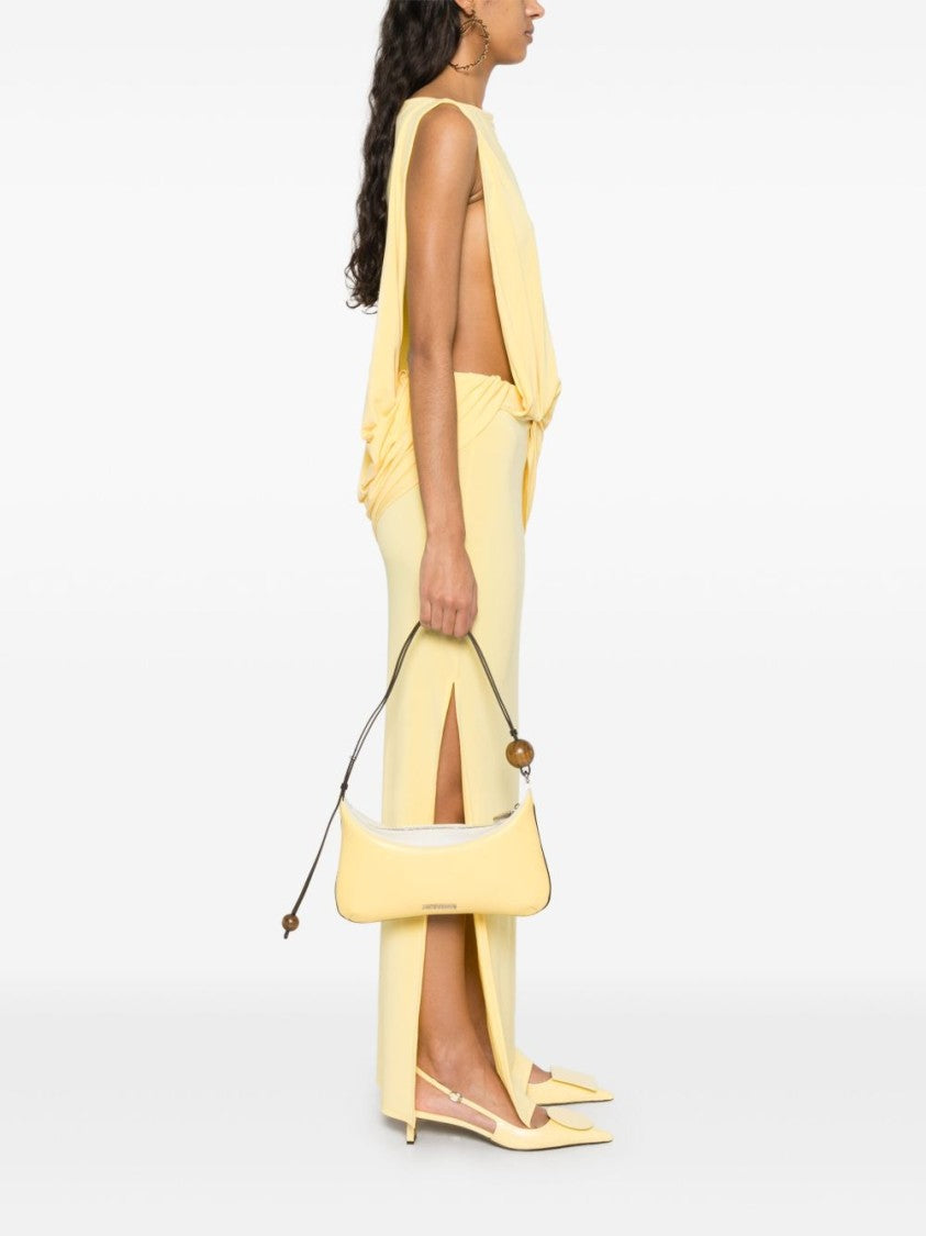 Jacquemus Lambskin Shoulder Bag With Curved Silhouette