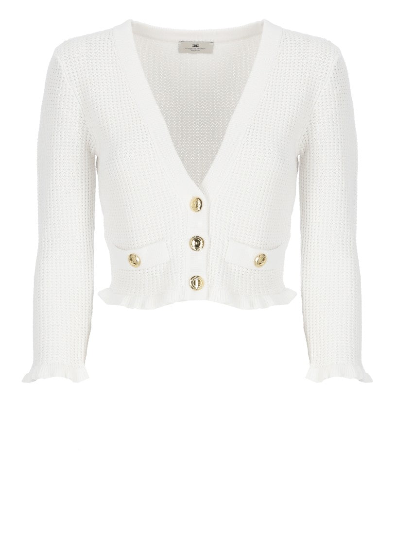 Elisabetta Franchi Ivory Viscose Sweater
