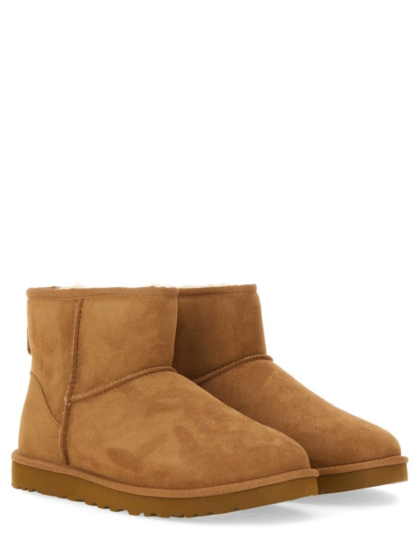 Ugg Short Suede Ankle Boots With Plush Interior And Durable Sole
