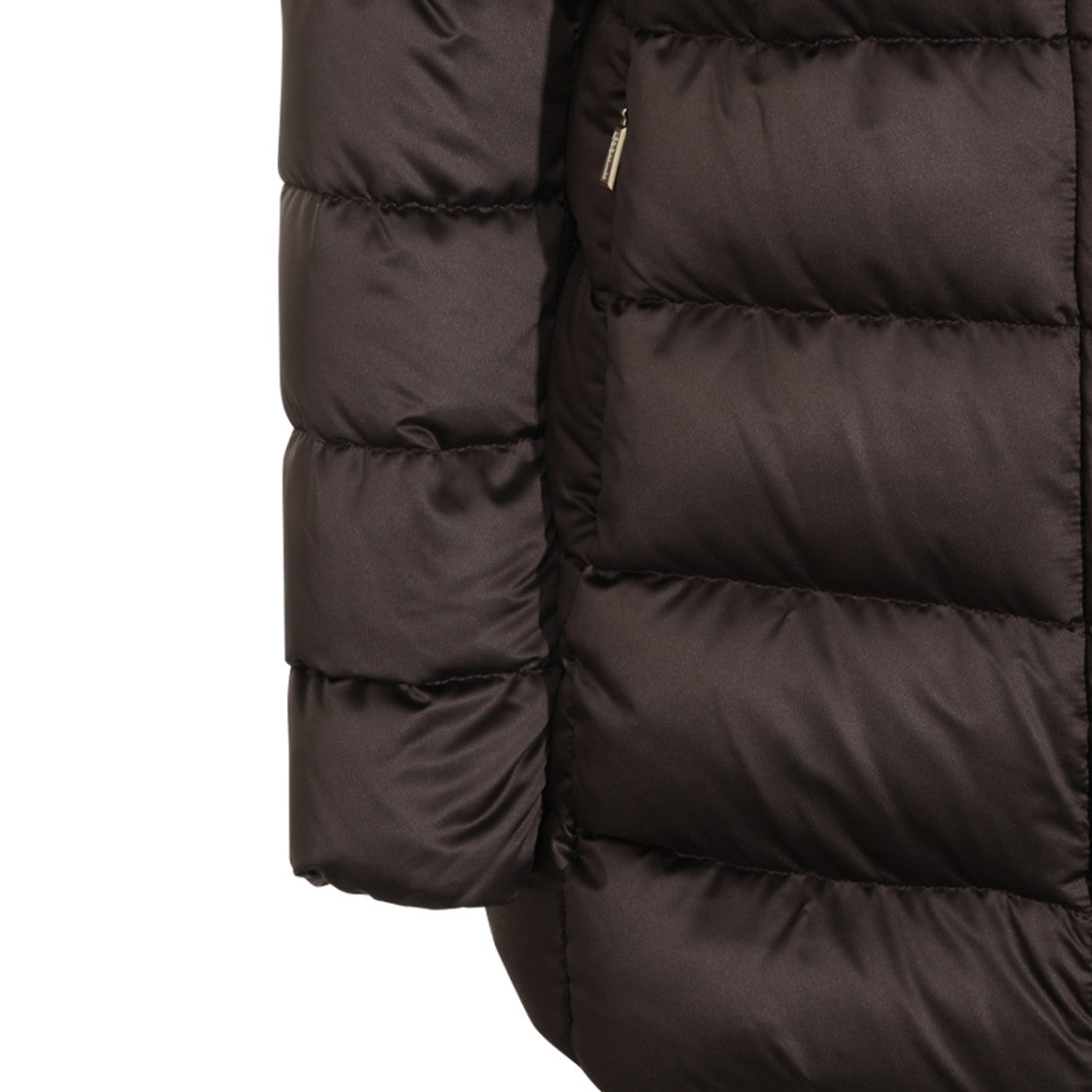 Moorer Quilted Padded Detachable-Hood Down Jacket