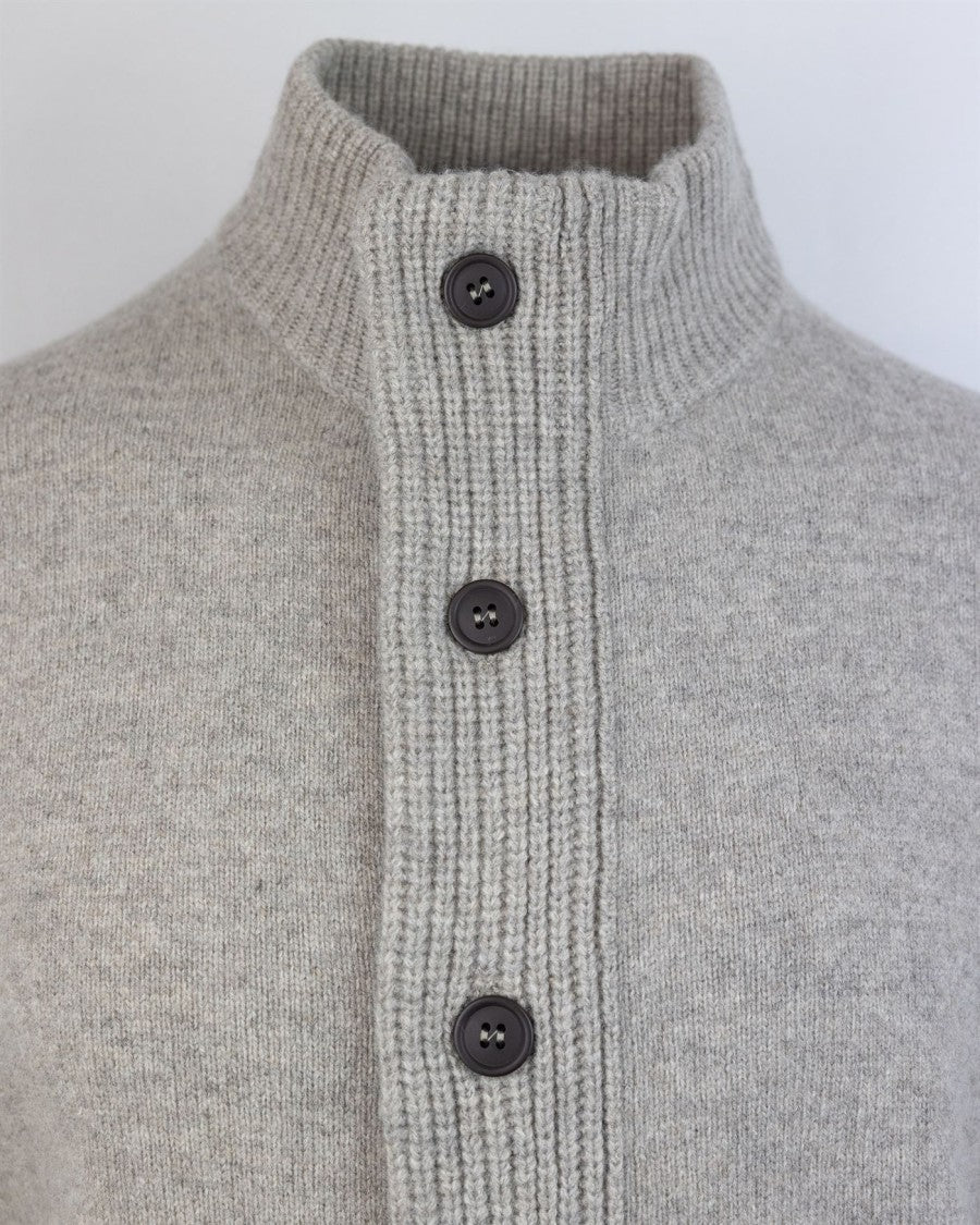 Barbour Essential Patch Zip Sweater - Grey