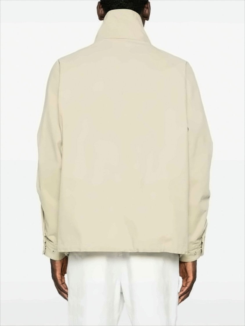 Auralee Boxy Cotton Jacket With Adjustable Cuffs