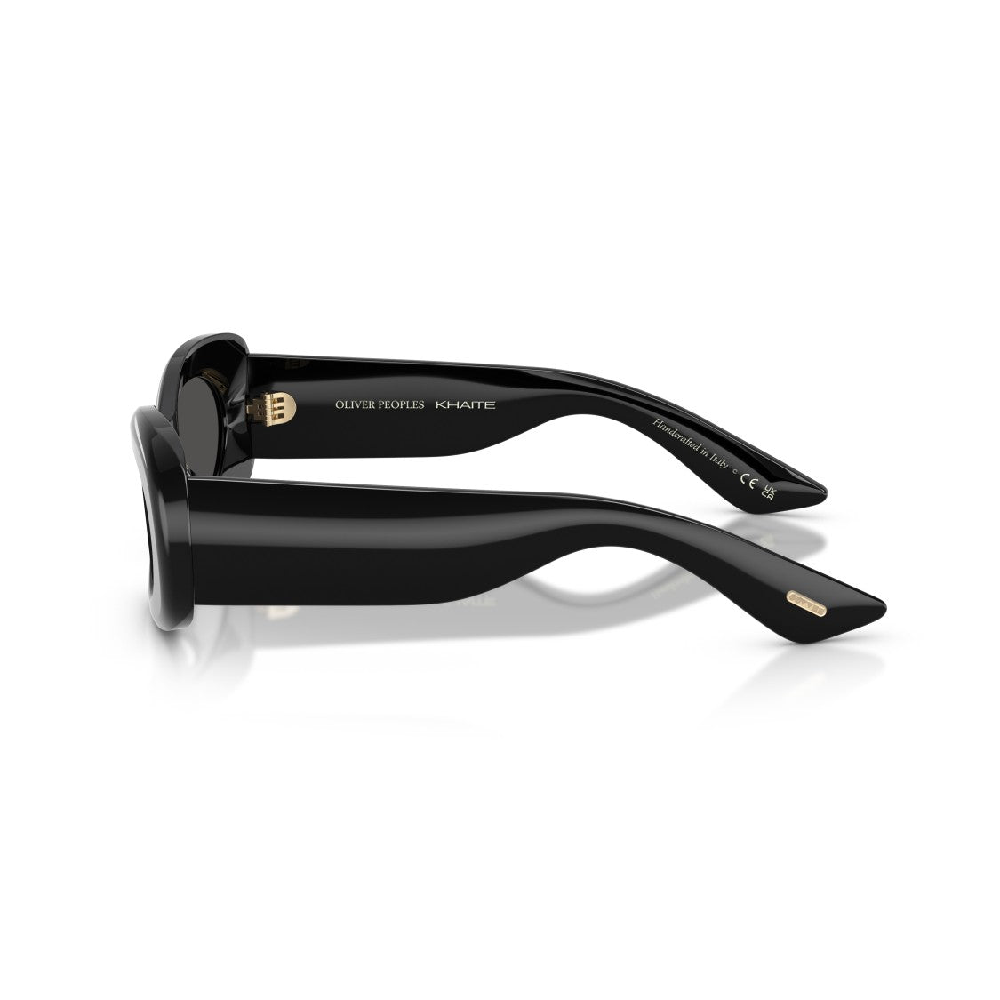 Oliver Peoples 0Ov5606su Oversized Black Acetate Sunglasses With Gold Accents