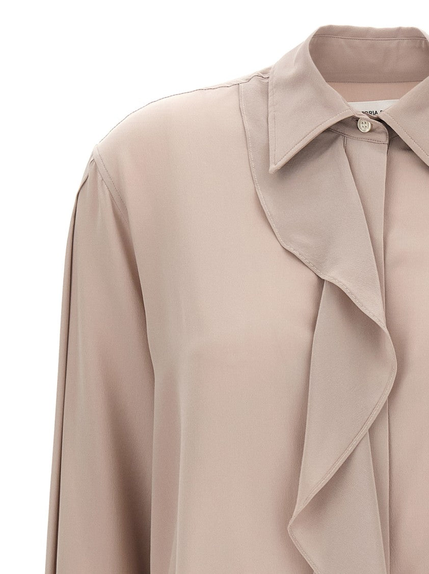 Victoria Beckham 'Asymmetric Ruffle' Blouse