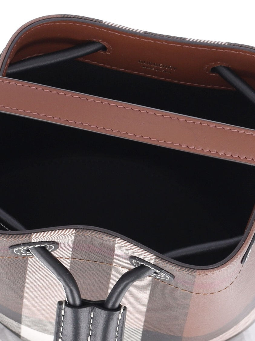 Burberry "Tb" Mini Bucket Bag – Brown