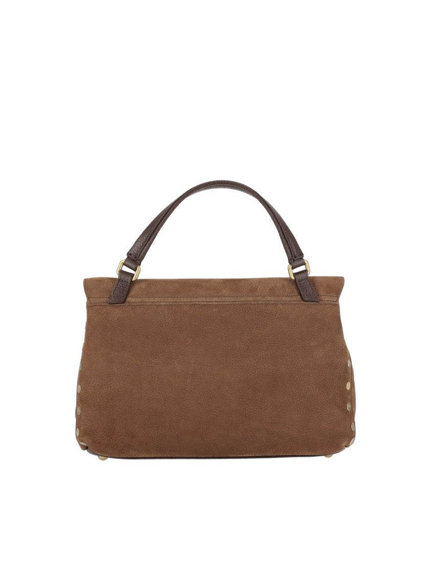 Zanellato Srl Brown Leather Postina Bag With Gold-Tone Hardware