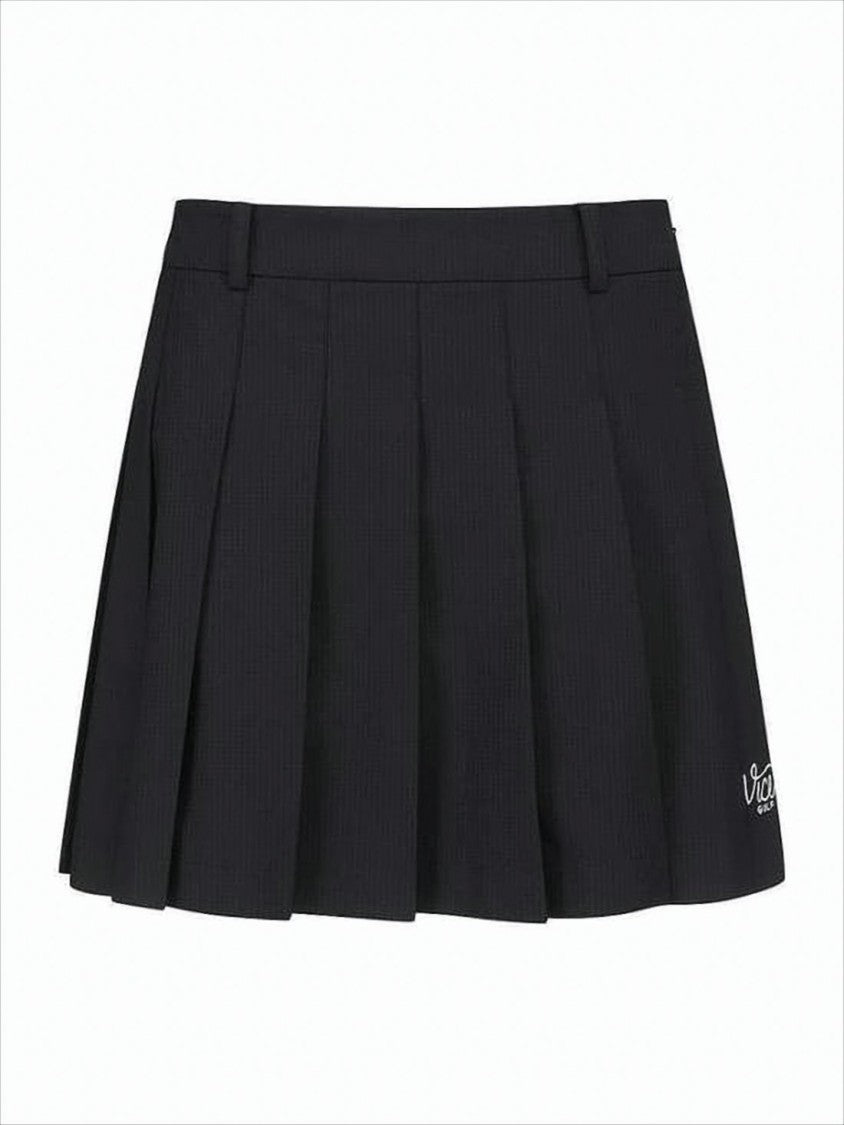 Vice Golf Pleated Mini Skirt With Structured Waistband