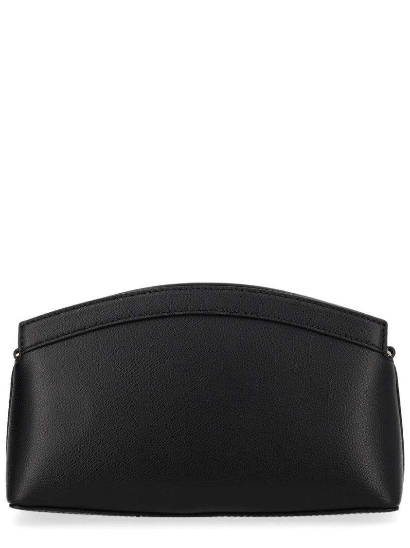 Michael Michael Kors Athena Curved Top Metallic Clutch Bag