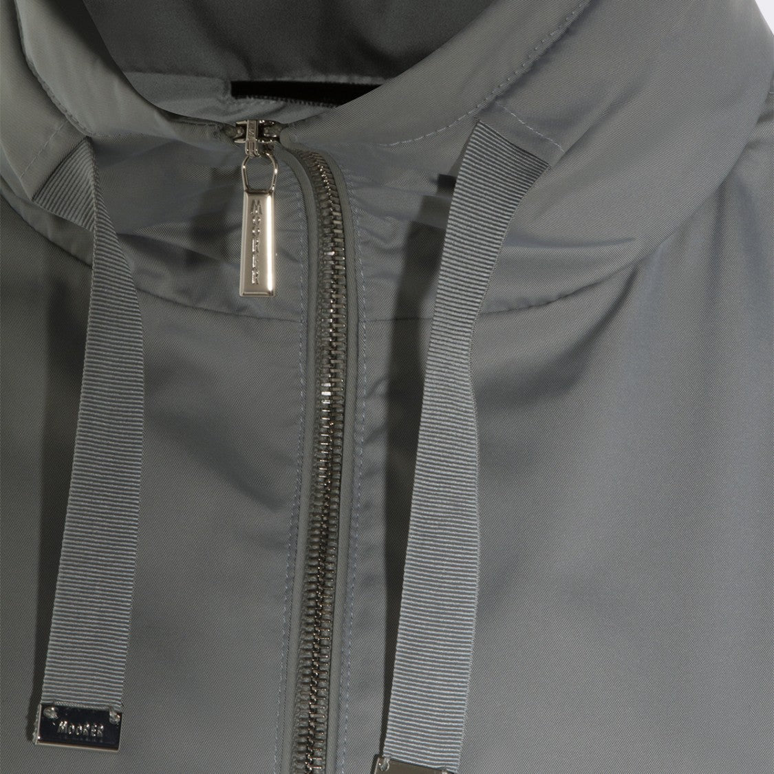 Moorer Grey Zip Casual Jacket