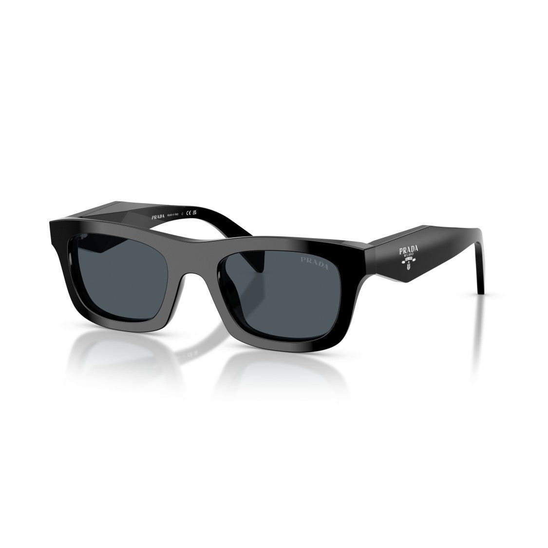 Prada 0Pr C06s Black Acetate Sunglasses