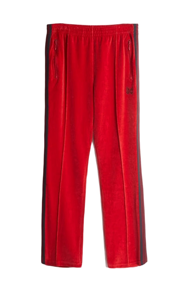 Needles Red Velour Jogger Pants